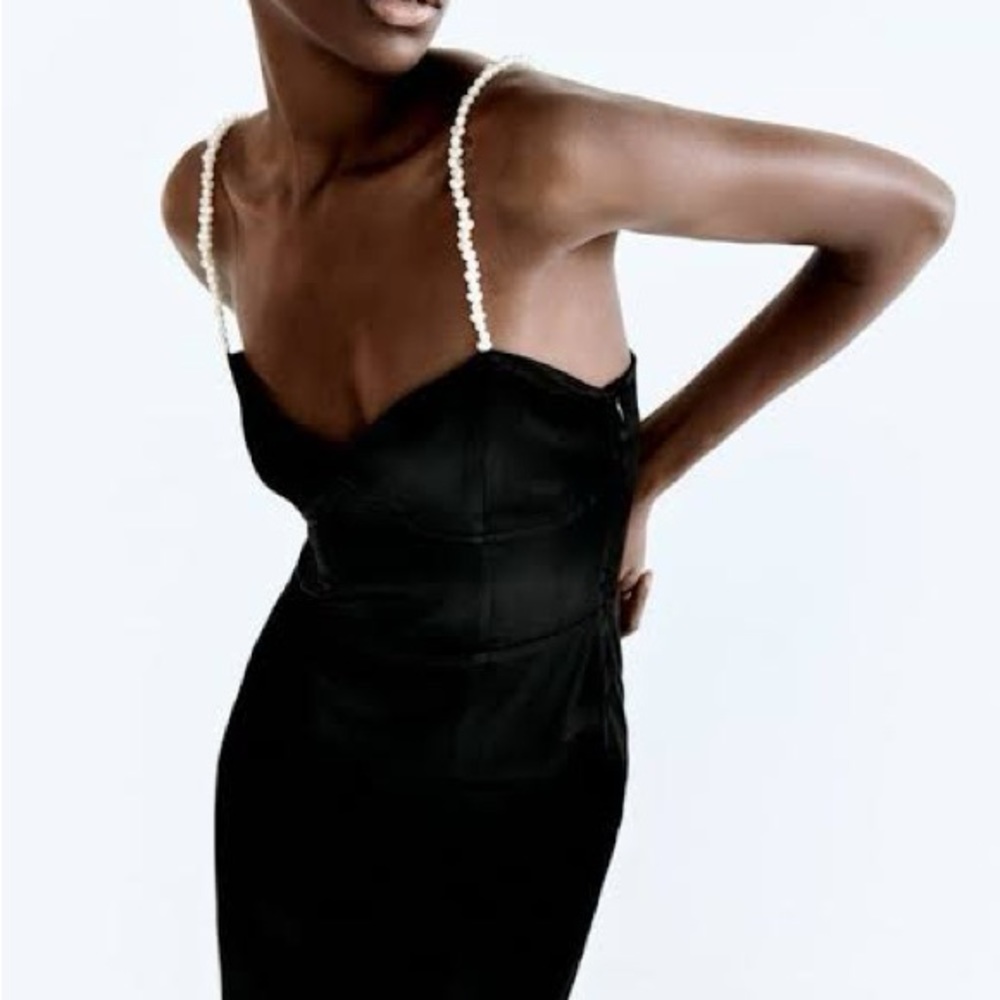 Like NEW! Zara Satin Effect Dress